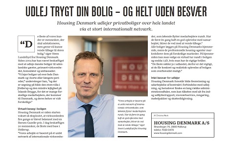 Article about Housing Denmark